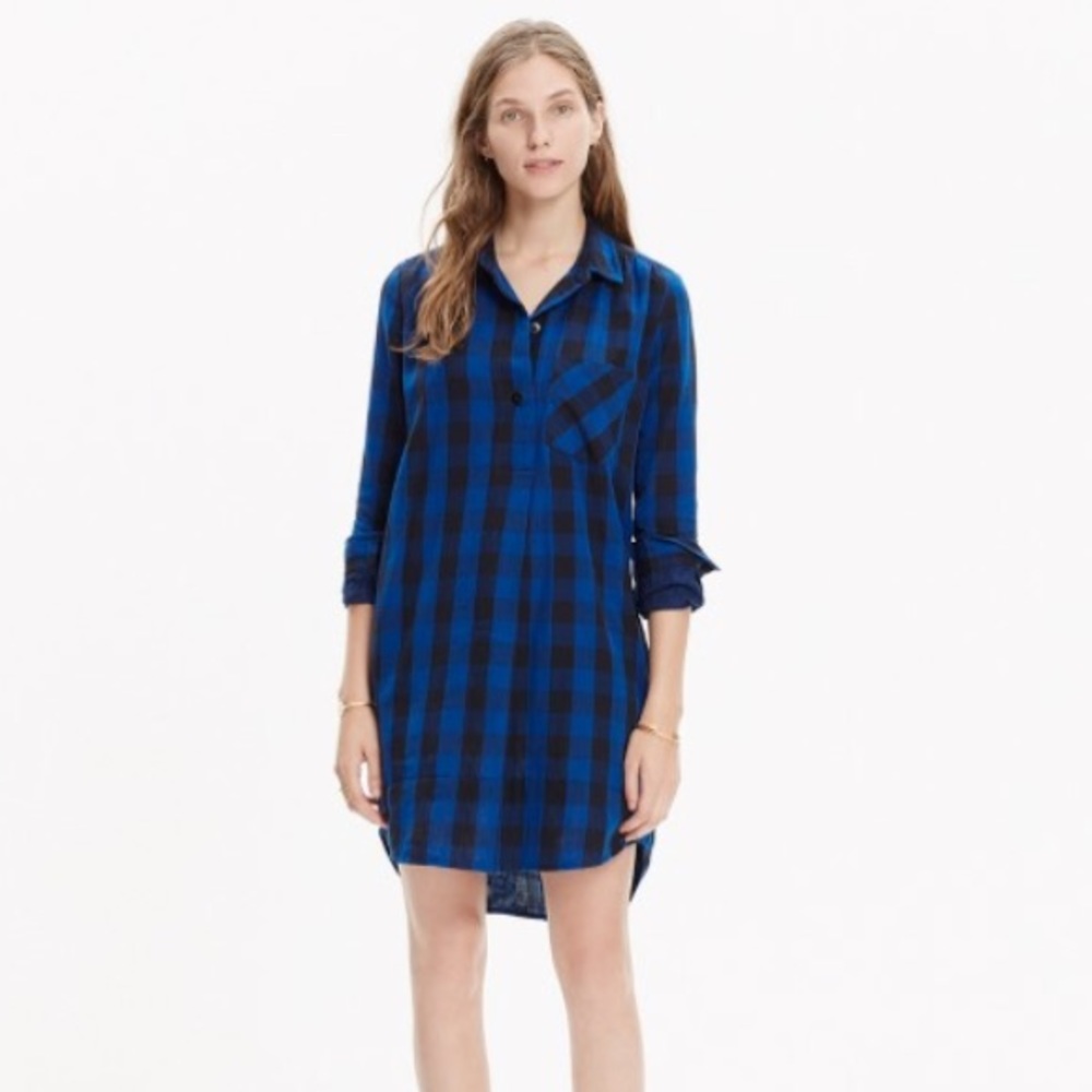 Madewell plaid fall dress